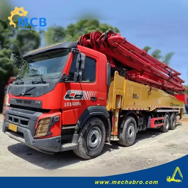 No. 240604P496, 2021 SY 56m concrete pump truck