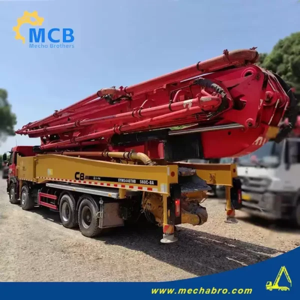 No. 240604P496, 2021 SY 56m concrete pump truck