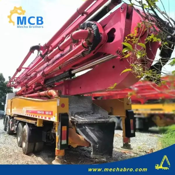 No. 240613P504, 2018 SY 56m concrete pump truck