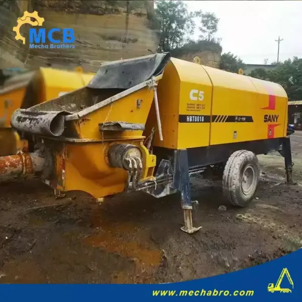 No. 240703P519, 2014 Sany 9028 Trailer Pump