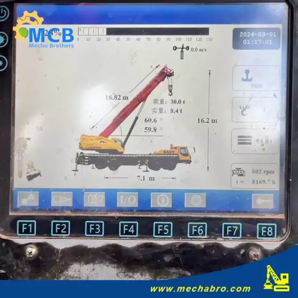 No. 240703C517, 2019 Sany 80t Truck Crance