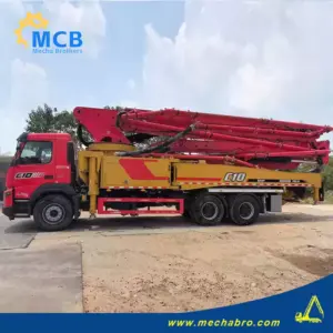 No. 240729P536, 2021 Sany 51m concrete pump truck