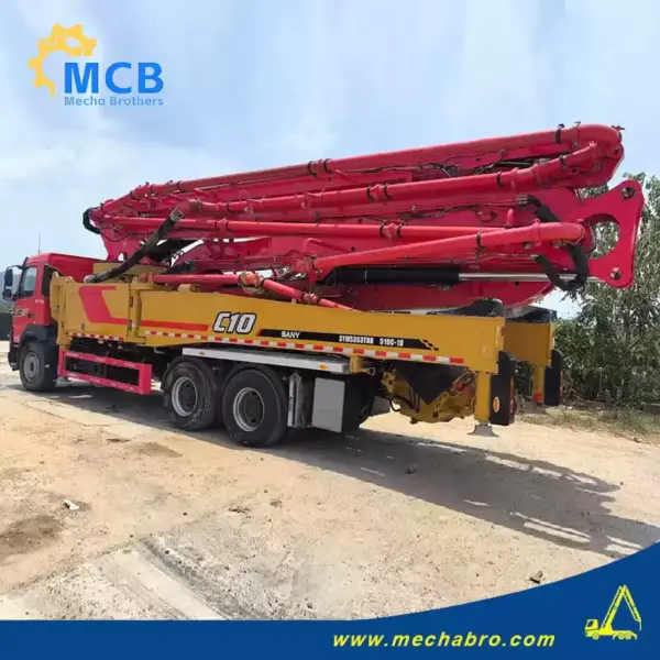 No. 240729P536, 2021 Sany 51m concrete pump truck