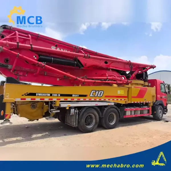 No. 240729P536, 2021 Sany 51m concrete pump truck