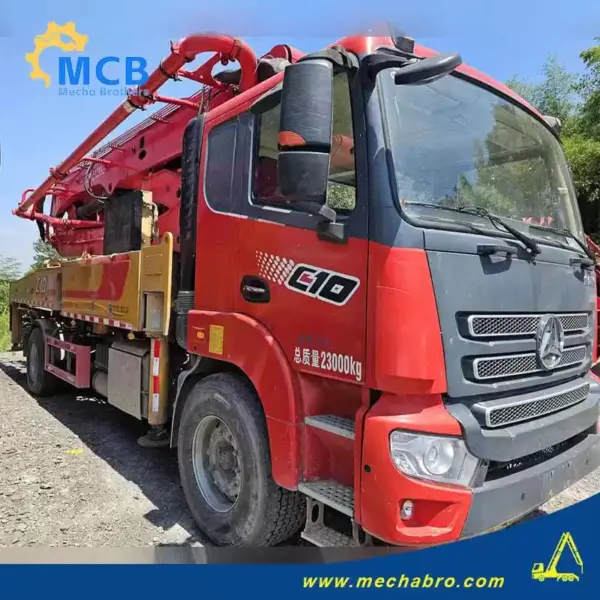 No. 240807P544, 2021 Sany 39m concrete pump truck