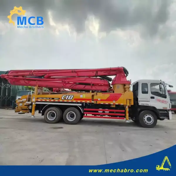 No. 240814P547, 2011 Sany 37m concrete pump truck