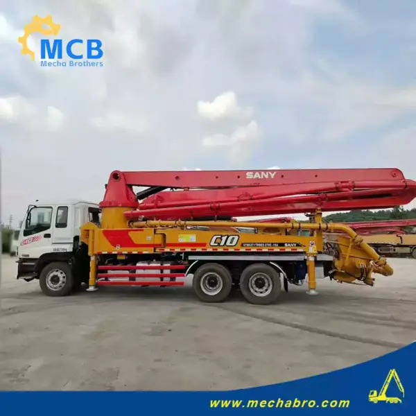 No. 240814P547, 2011 Sany 37m concrete pump truck