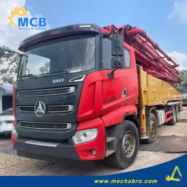 No. 240822P555, 2020 Sany 56m concrete pump truck