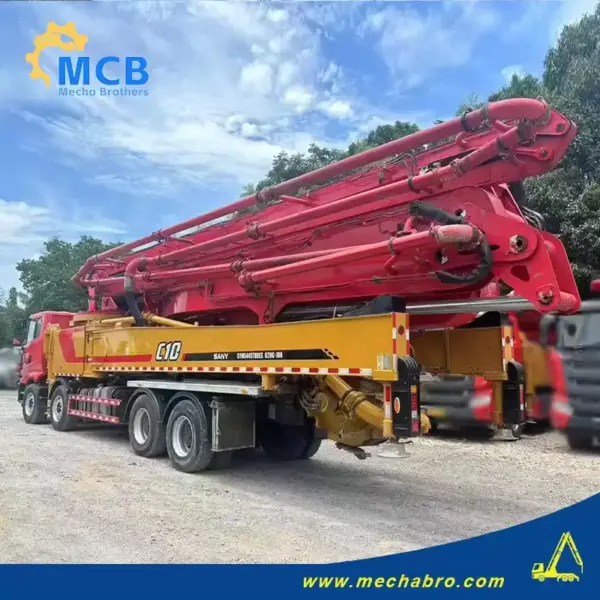 No. 240823P557, 2021 Sany 62m concrete pump truck
