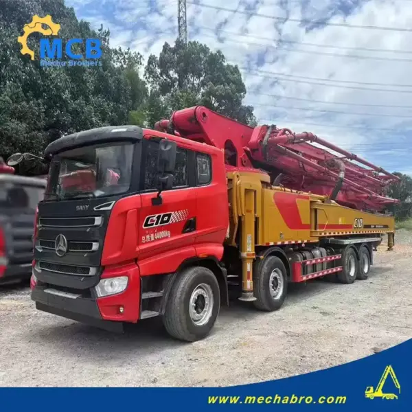 No. 240823P557, 2021 Sany 62m concrete pump truck
