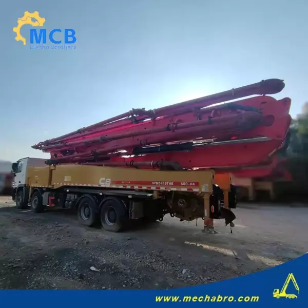 No. 240923P588, 2019 Sany 56m concrete pump truck
