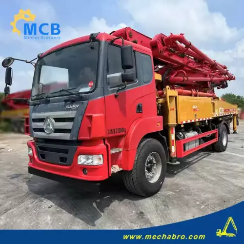No. 241009P590, 2021 Sany 37m concrete pump truck