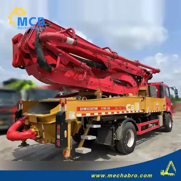 No. 241009P590, 2021 Sany 37m concrete pump truck