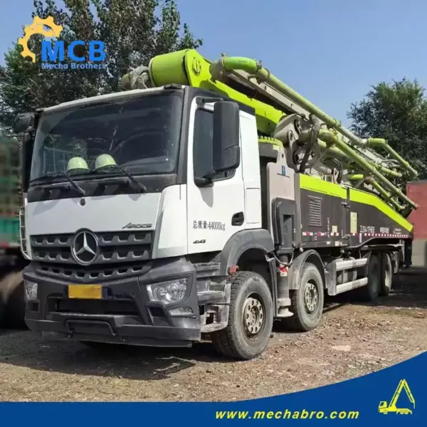 1728967776285916.jpg.webp No. 241015P596, 2021 Zoomlion 63m concrete pump truck