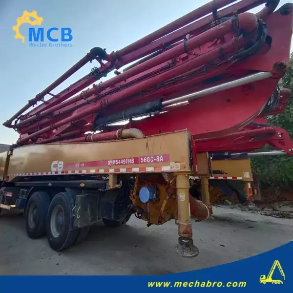 No. 241014P592, 2018 Sany 56m concrete pump truck