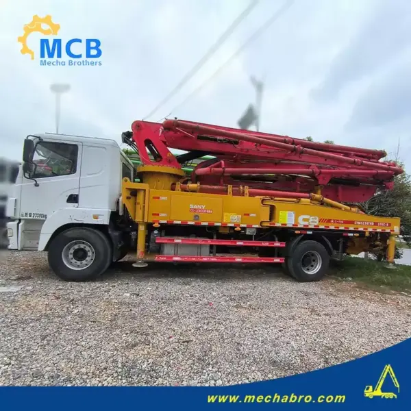 No. 241023P598, 2019 Sany 37m concrete pump truck