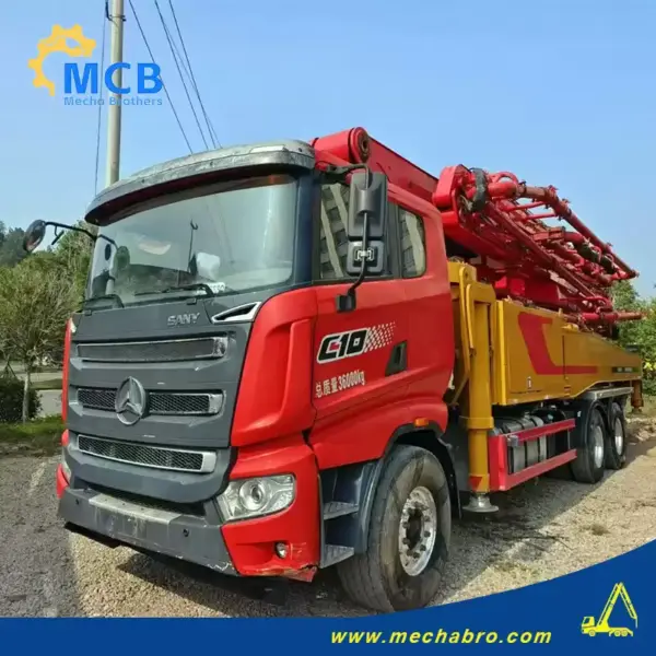 No. 241107P607, 2021 Sany 51m concrete pump truck