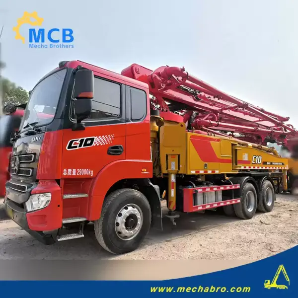 No. 241118P615, 2021 Sany 43m Concrete Pump Truck