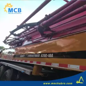 No. 250107P652, 2021 Sany 62m Concrete Pump Truck