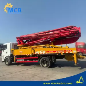 No. 250121P660, 2018 Sany 37m Concrete Pump Truck
