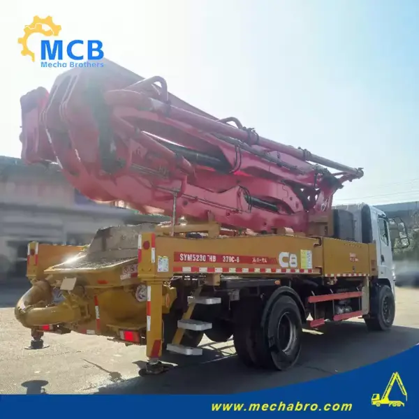 No. 250121P660, 2018 Sany 37m Concrete Pump Truck