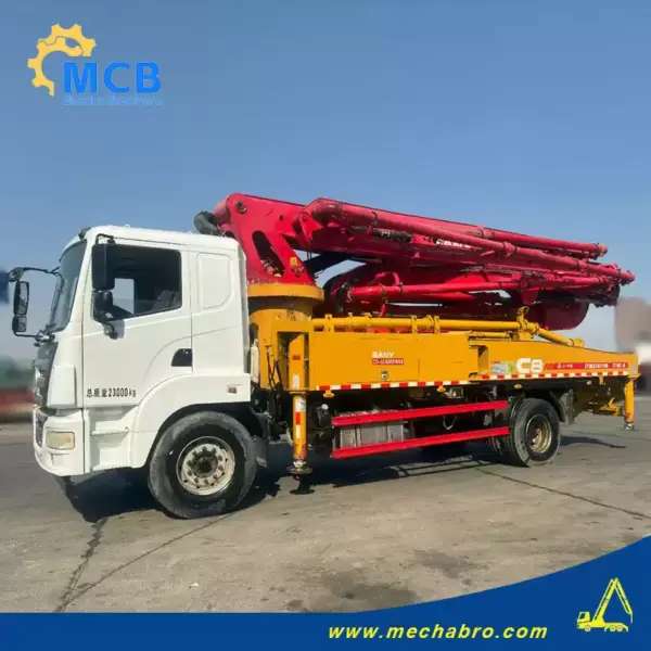 No. 250121P660, 2018 Sany 37m Concrete Pump Truck