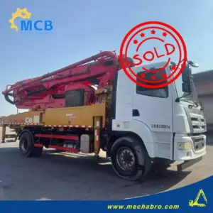 No. 250121P660, 2018 Sany 37m Concrete Pump Truck
