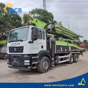 No. 250303P674, 2021 Zoomlion 52m Concrete Pump Truck