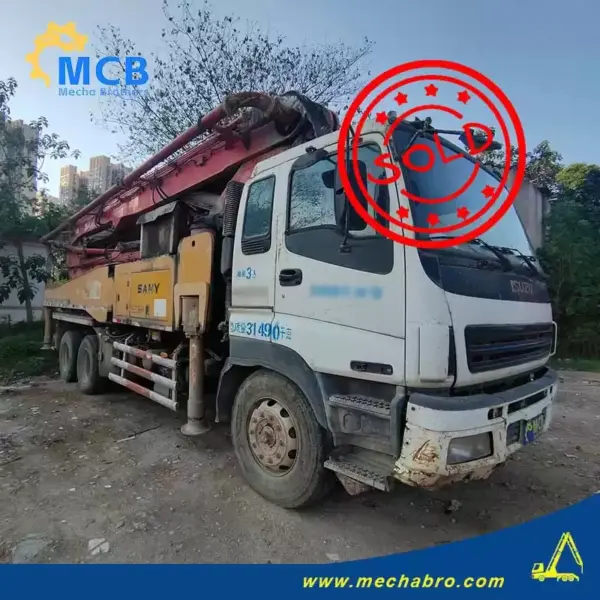 No. 250825P764, 2018 Sany 72m Concrete Pump Truck