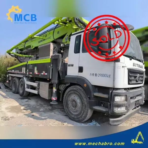 No. 250121P660, 2018 Sany 37m Concrete Pump Truck