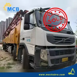 No. 240920P580, 2011 Zoomlion 37m concrete pump truck