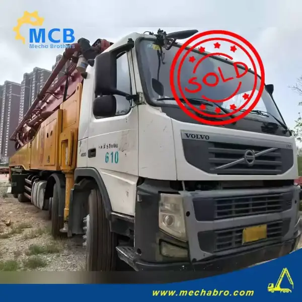 No. 240920P580, 2011 Zoomlion 37m concrete pump truck