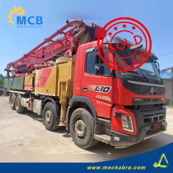 No. 241014P592, 2018 Sany 56m concrete pump truck