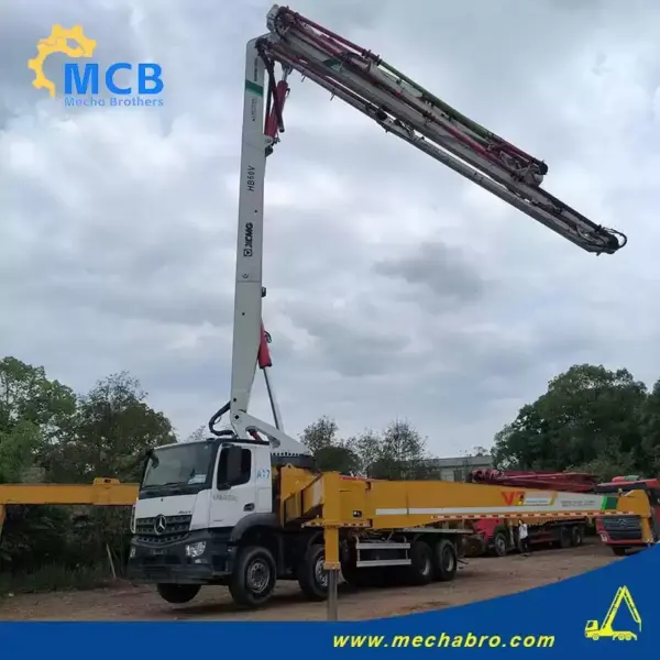 No. 250327P698-8, 2021 XCMG 58m Concrete Pump Truck
