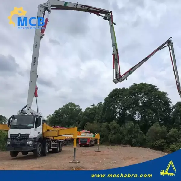 No. 250327P698-8, 2021 XCMG 58m Concrete Pump Truck