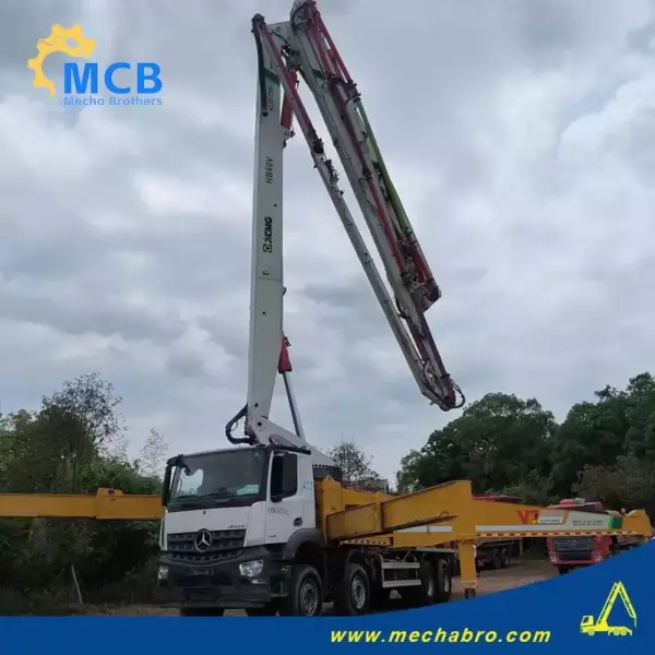 No. 250327P698-8, 2021 XCMG 58m Concrete Pump Truck