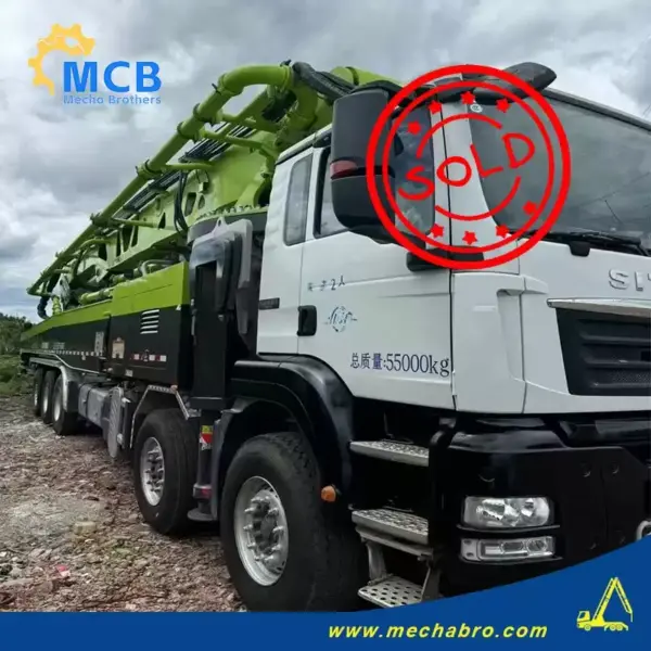 No. 240823P557, 2021 Sany 62m concrete pump truck