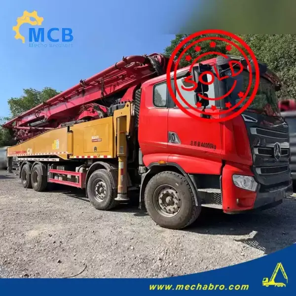No. 240904P567, 2018 Sany 49m concrete pump truck