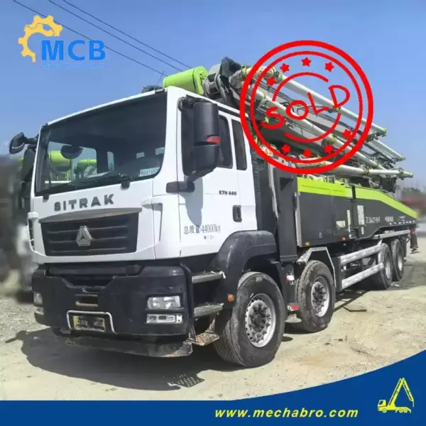 No. 250807P760, 2021 Sany 56m Concrete Pump Truck