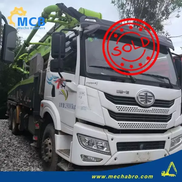 No. 251216P788, 2021 Sany 39m concrete pump truck