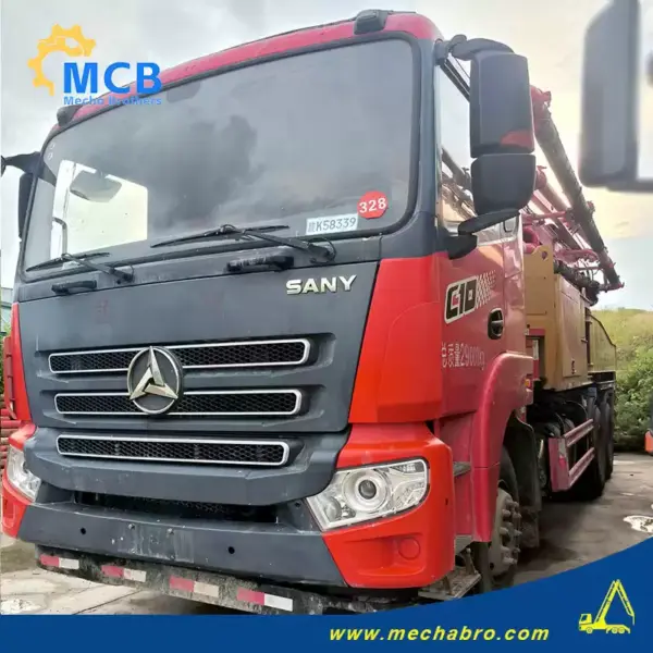 No. 250909P775, 2021 Sany 43m concrete pump truck