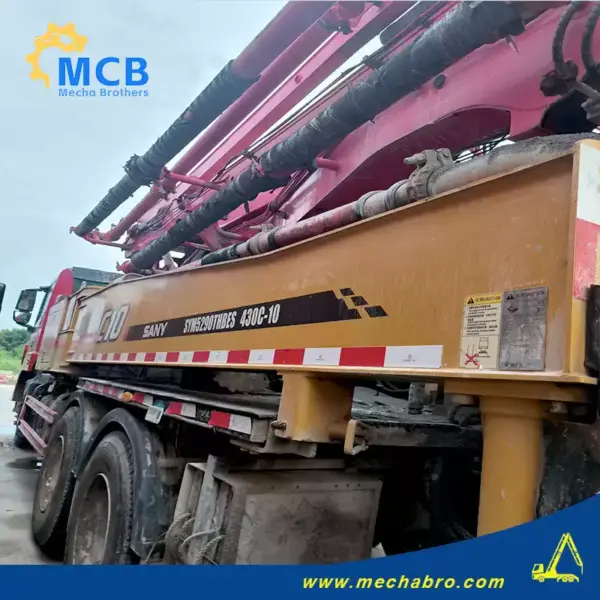 No. 250909P775, 2021 Sany 43m concrete pump truck