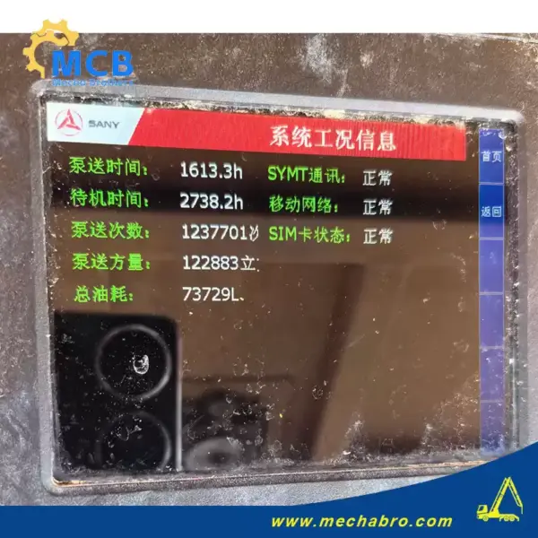 No. 251215P785, 2020 Sany 62m concrete pump truck