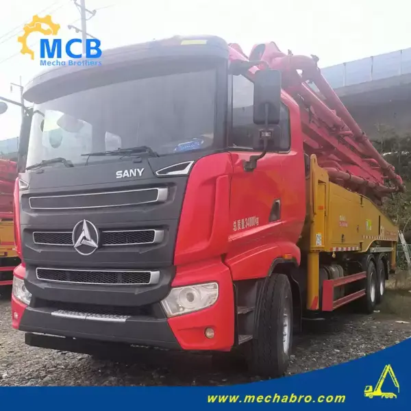 No.251216P786, 2019 Sany 49m concrete pump truck