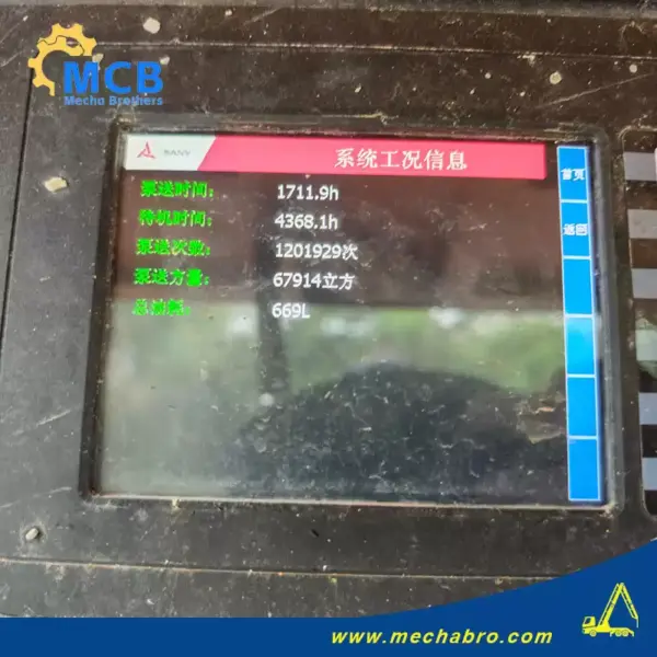 No. 251216P788, 2021 Sany 39m concrete pump truck