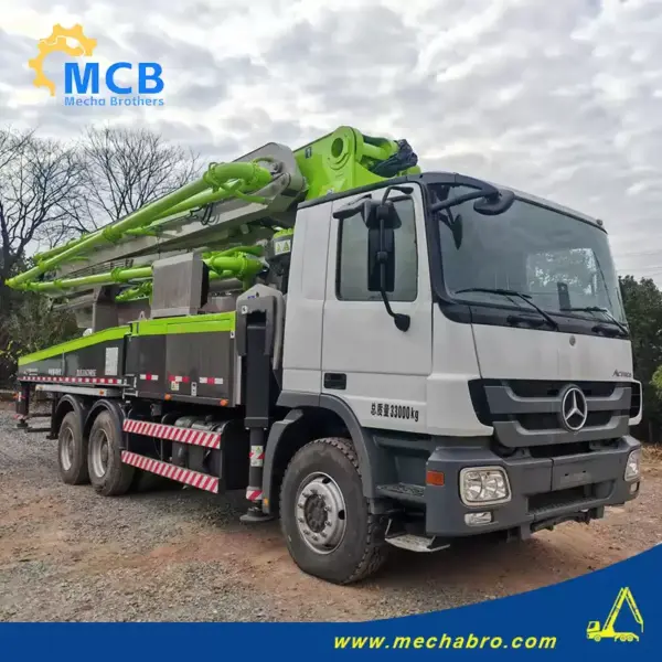 No. 251217P789, 2021 zoomlion 47m concrete pump truck