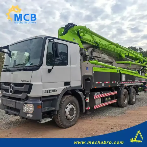 No. 251217P789, 2021 zoomlion 47m concrete pump truck