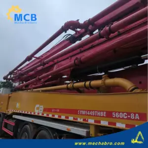 No. 251224P792, 2021 Sany 56m concrete pump truck