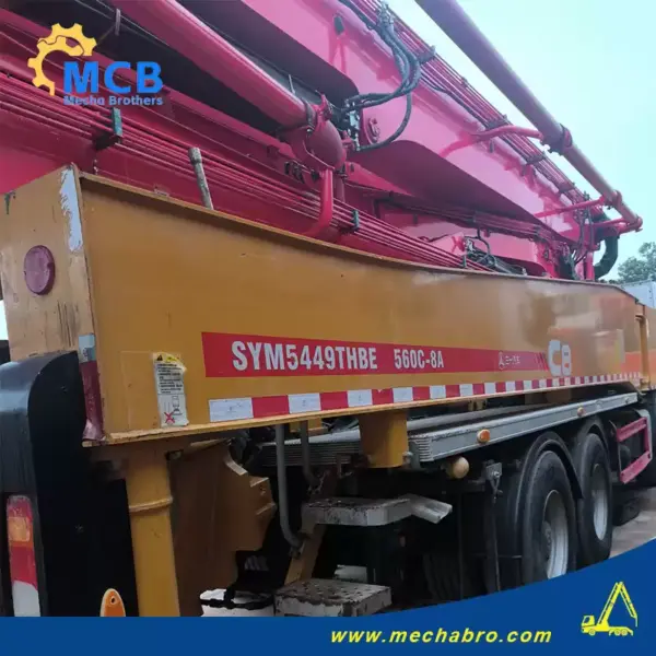 No. 251224P792, 2021 Sany 56m concrete pump truck