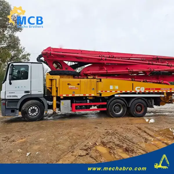 No.260324P805, 2019 Sany 49m concrete pump truck